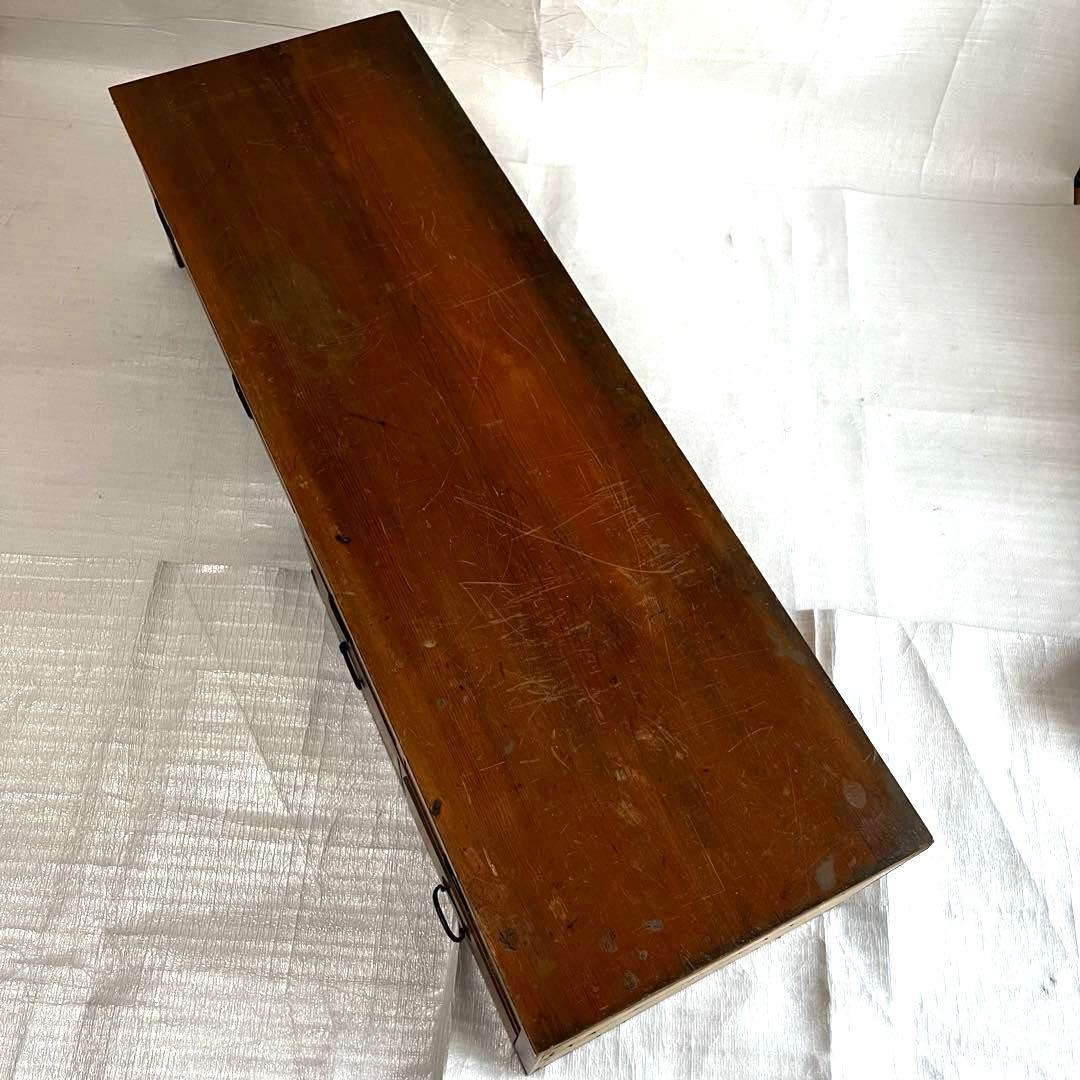 アンティーク　天然木　机　テーブル　取手カワイイ！　和風家具