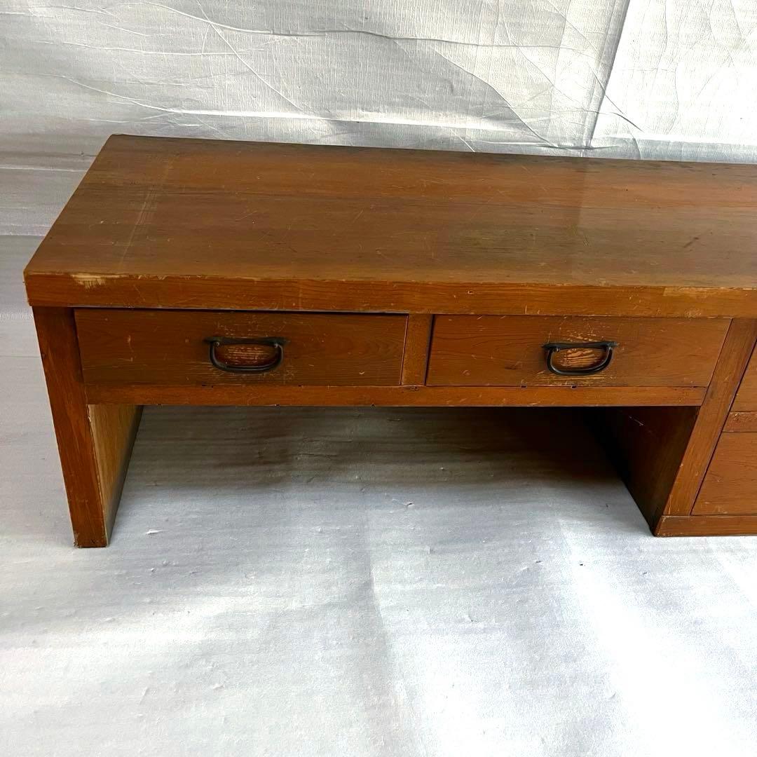 アンティーク　天然木　机　テーブル　取手カワイイ！　和風家具