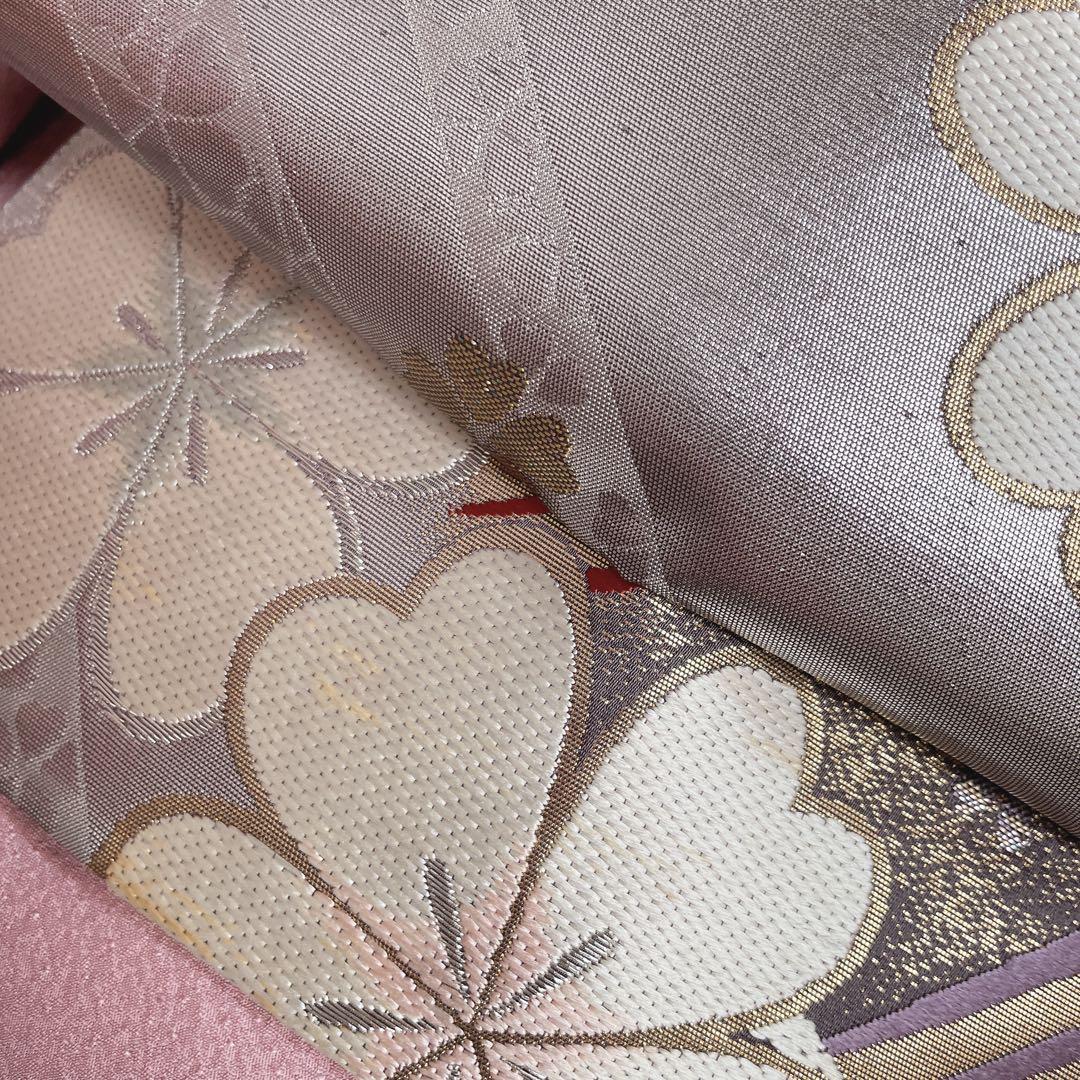 色無地　フルセット　三つ葉竜胆　紗綾形地紋　東京ますいわ屋　シンプル　I10