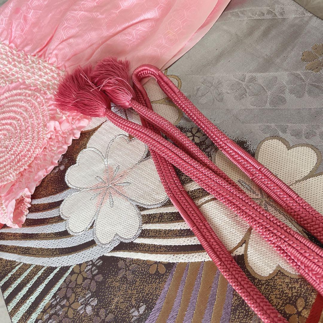 色無地　フルセット　三つ葉竜胆　紗綾形地紋　東京ますいわ屋　シンプル　I10