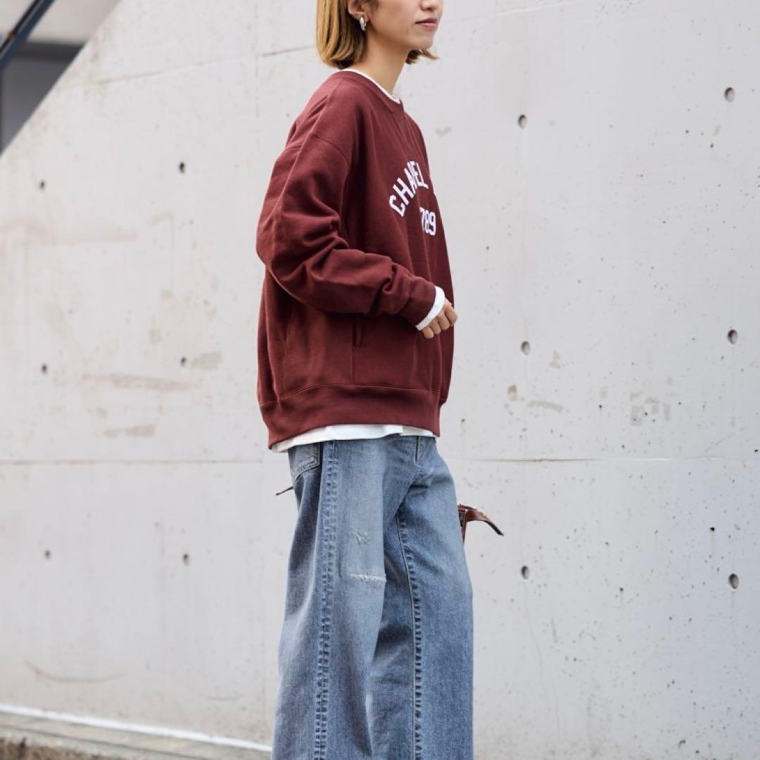 Champion 別注リバースウィーブ ロゴスウェットポケットプルオーバー