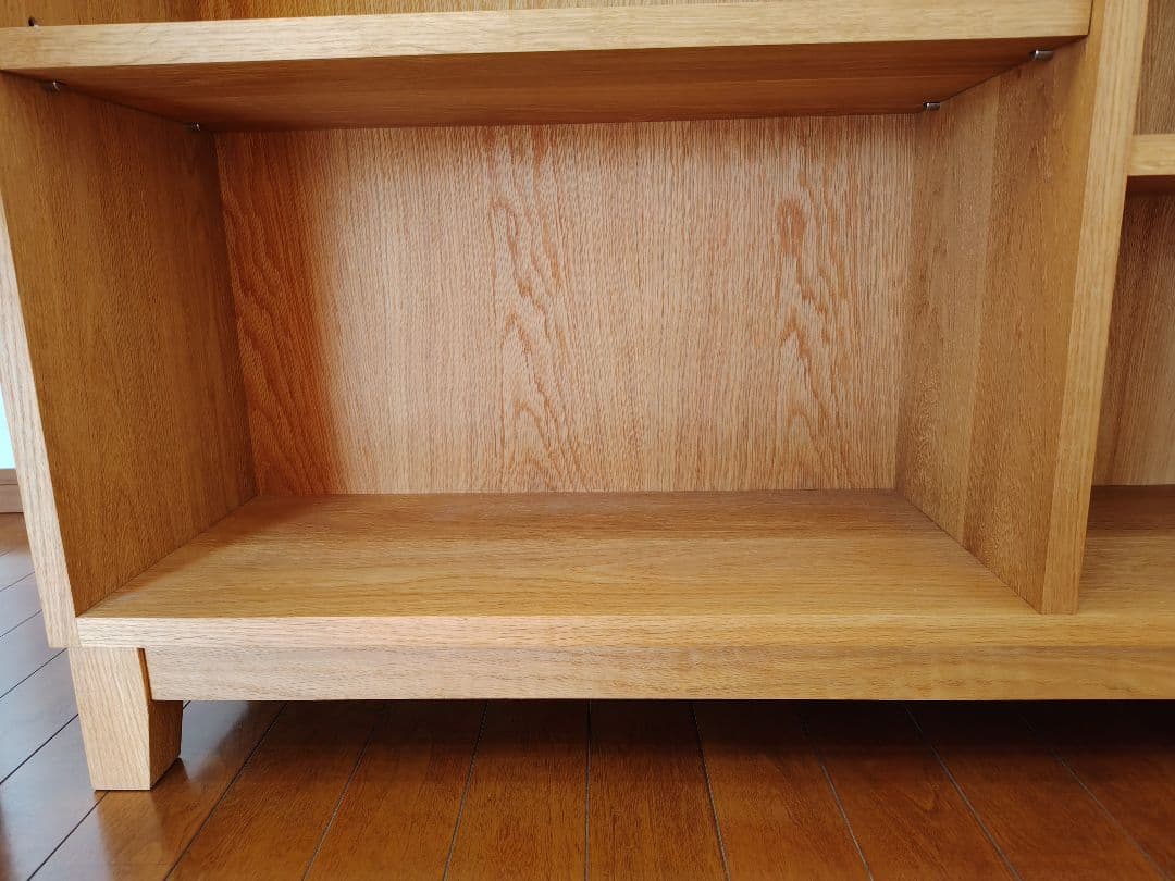 オーク材　無垢 　本棚　 飾り棚　棚