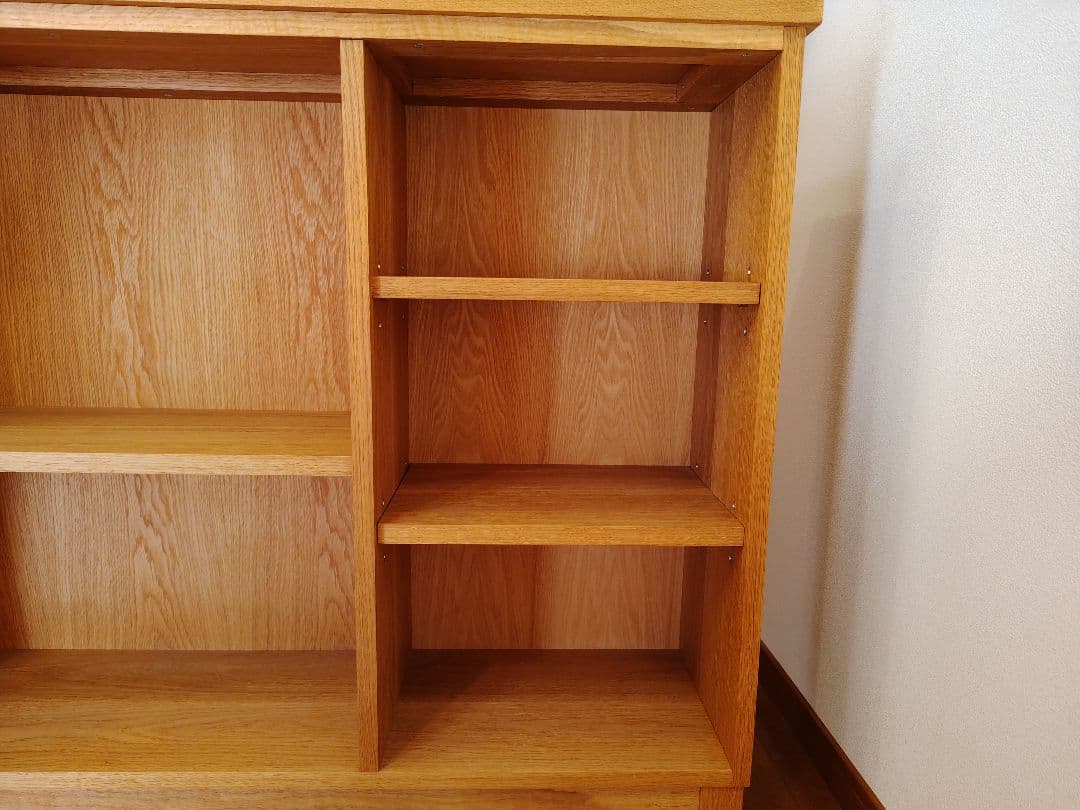 オーク材　無垢 　本棚　 飾り棚　棚