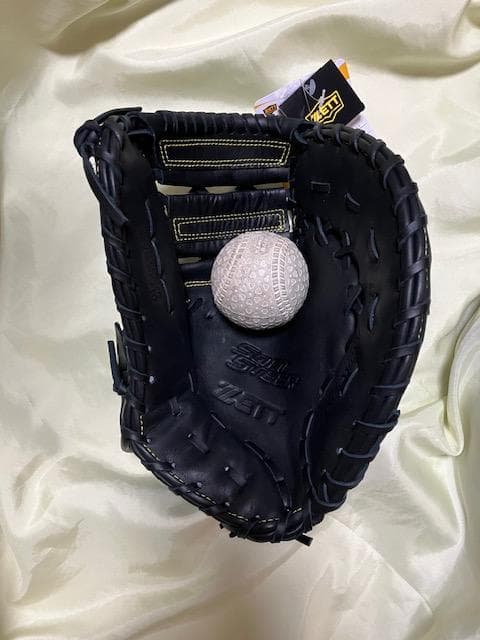 未使用 ゼット（ZETT）軟式用 ファーストミット BRFB35513-1900