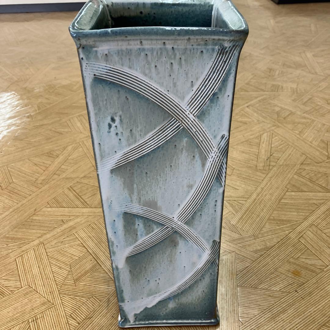 信楽焼傘立て角線模様