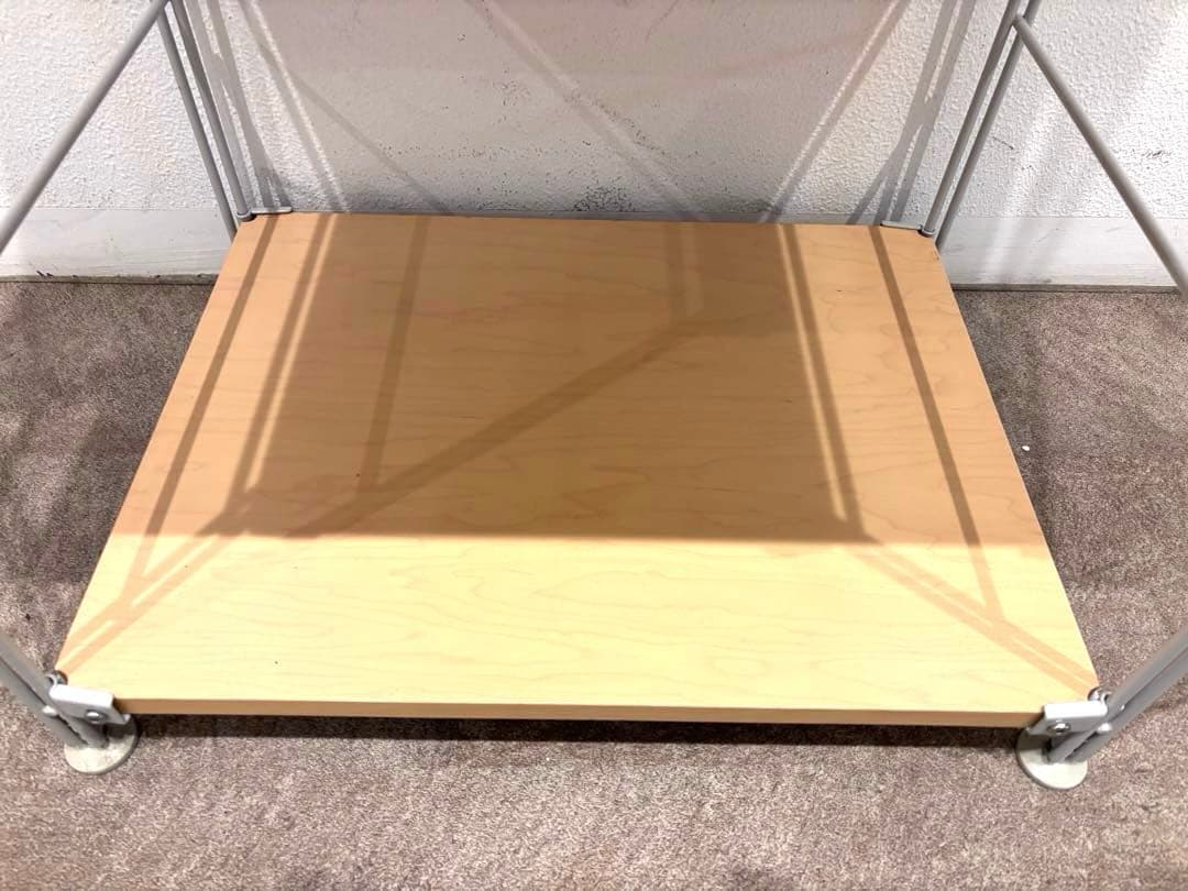 ⭐️美品⭐️無印良品⭐️スチールユニットシェルフ⭐️大⭐️木製棚⭐️帆立3本⭐️グレー