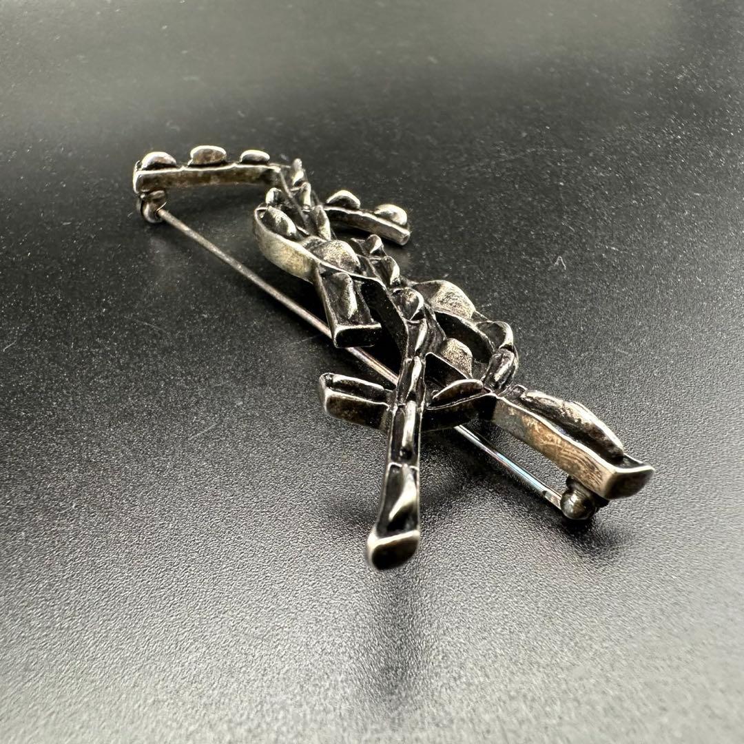 極美品✨　YSL　サンローランパリ　ブローチ　ロゴ　1310