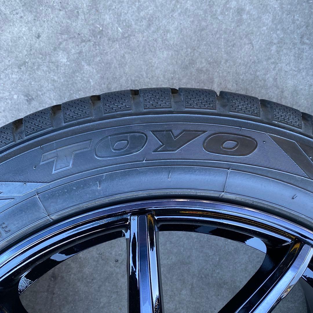 中古バリ溝トーヨースタッドレスセット225/55R19 ハリアー 送料無料
