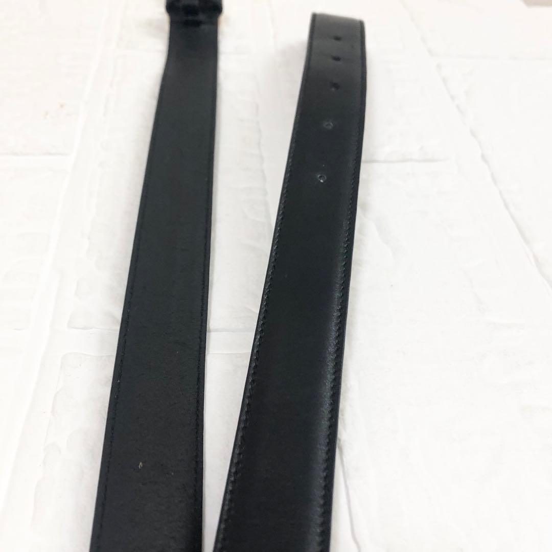 フェラガモ　ベルト　ダブル　ガンチーニ　ブラック