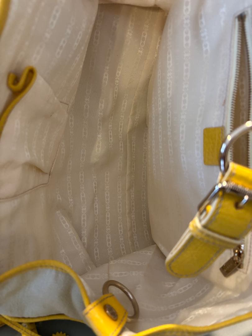 セリーヌ CELINE ブギーバッグ キャンバス イエロー ハンドバッグ