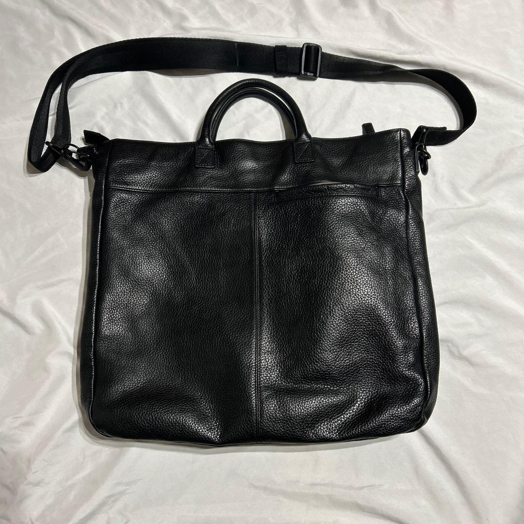 sonne✖️begin レザーヘルメットバッグ　B4サイズ