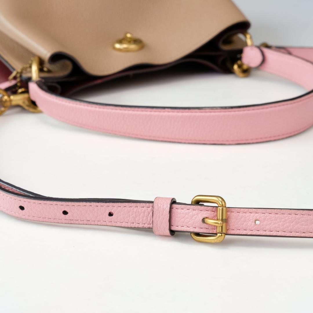 COACH 2WAY ショルダーバッグ　ハンドバッグ バーガンディ ピンク