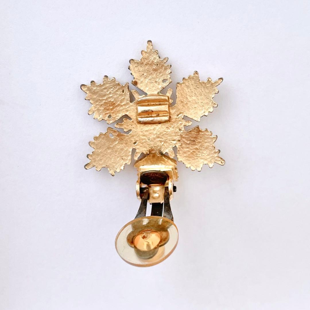 CHANEL シャネル　ココマーク　雪の結晶　イヤリング　ヴィンテージ　片耳美品