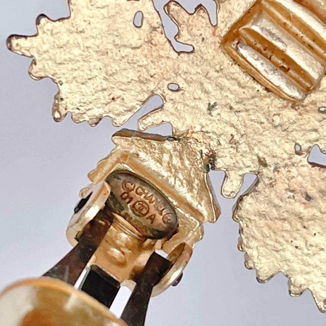 CHANEL シャネル　ココマーク　雪の結晶　イヤリング　ヴィンテージ　片耳美品