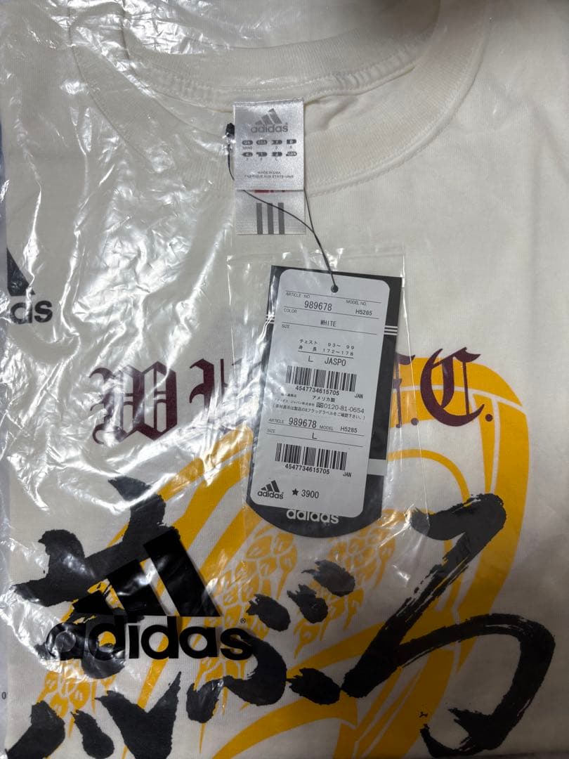 早稲田大学　優勝記念　adidas 大学選手権 Tシャツ Lサイズ