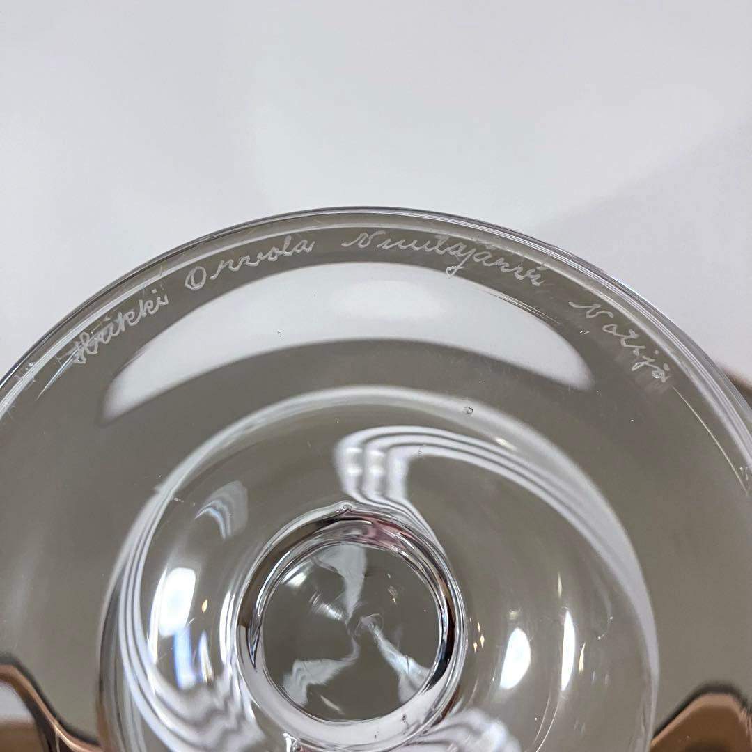 Nuutajarvi ヌータヤルヴィ ガラスボウル アートピース