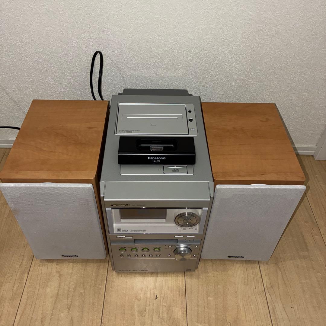 パナソニック　　カセット　MD CDミニコンポ　SA-PM670SD