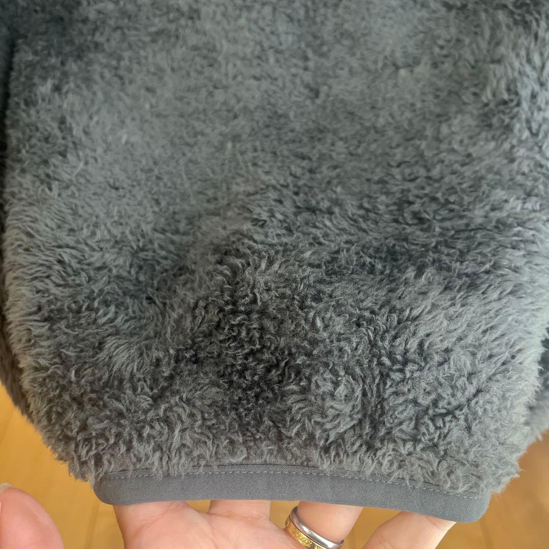 DANTON ダントン ハイパイルボアフリースベスト 40 チャコール