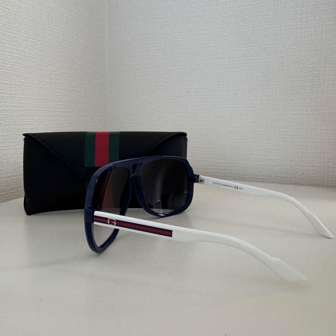 グッチ GUCCI サングラス アビエーター ブルー