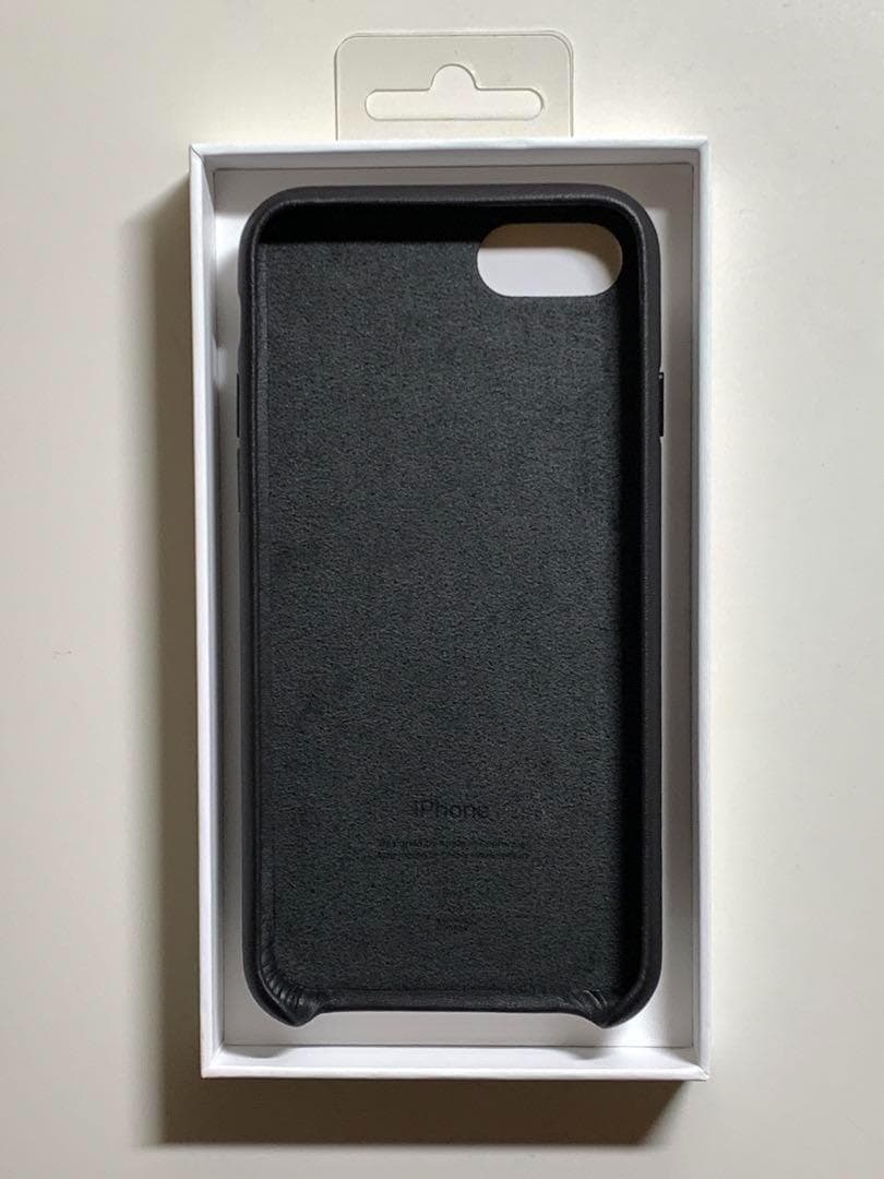 【新品】純正 iPhone 7 / 8 / SE レザーケース・ブラック②