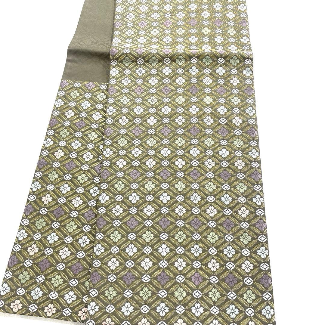 ※8日発送 専用帯5070 ●高級 正絹 六通 袋帯 七宝