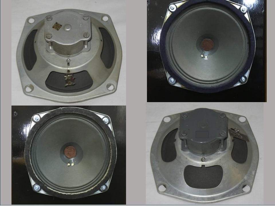 Telefunkenビンテージ175mm口径外磁アルニコフルレンジシステム ペア