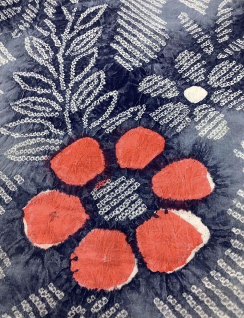 mk-0150 有松鳴海 絞り浴衣 夏 身丈159 裄66 7-22