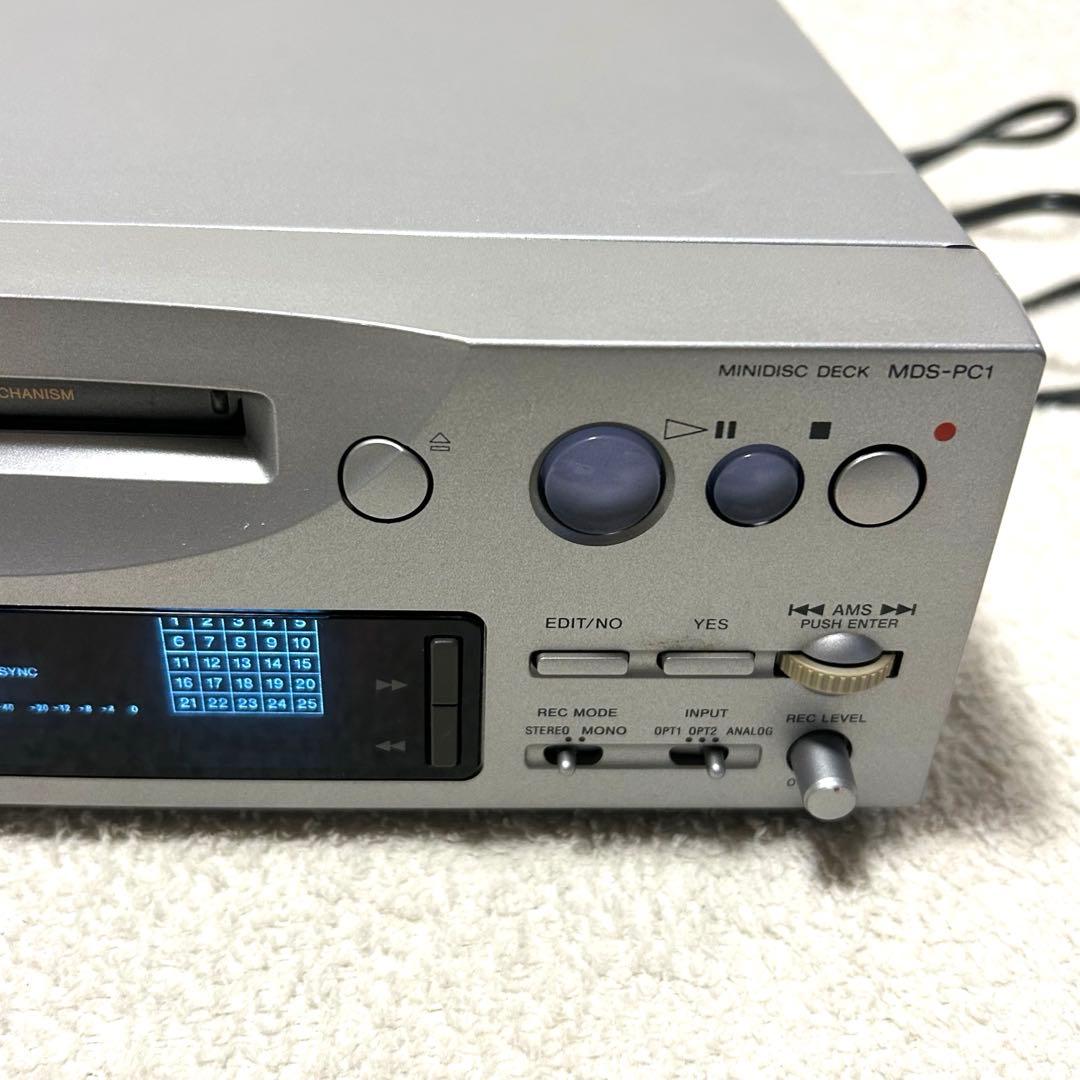 【極美品 動作確認済】SONY ソニー MDS-PC1 MDデッキ レコーダー