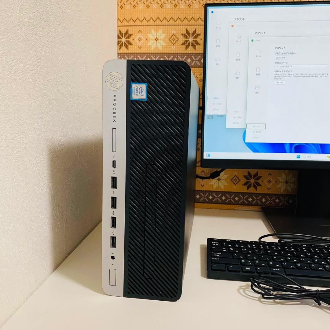 Y630 HPデスクトップSSDメモリ8G第9世代 Windows11オフィス付