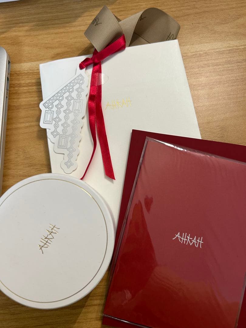 AHKAH K18 YG ヌーディーチェーンイヤーカフ ピアス