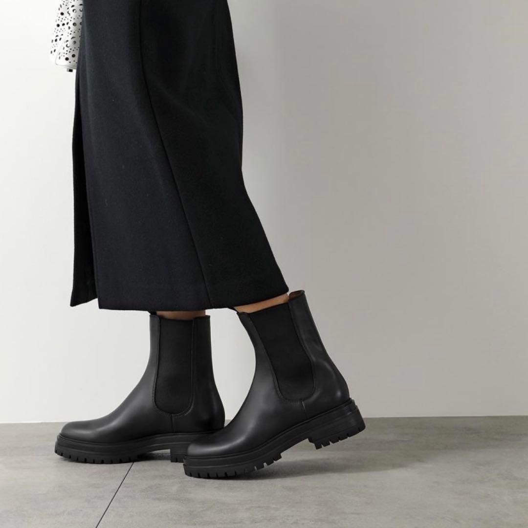 Gianvito Rossi ジャンヴィトロッシ サイドゴア ブーツ 37 美品