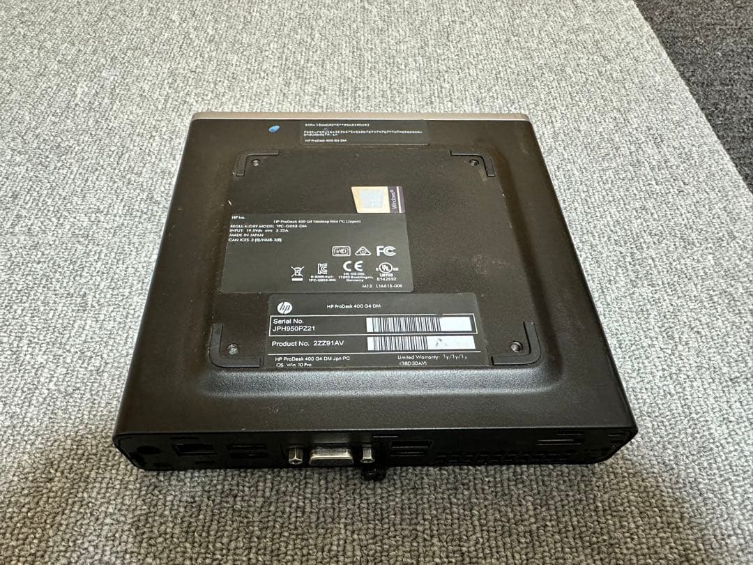 すぐ使用可能：HP EliteDesk 400 G4 SSD Office付き