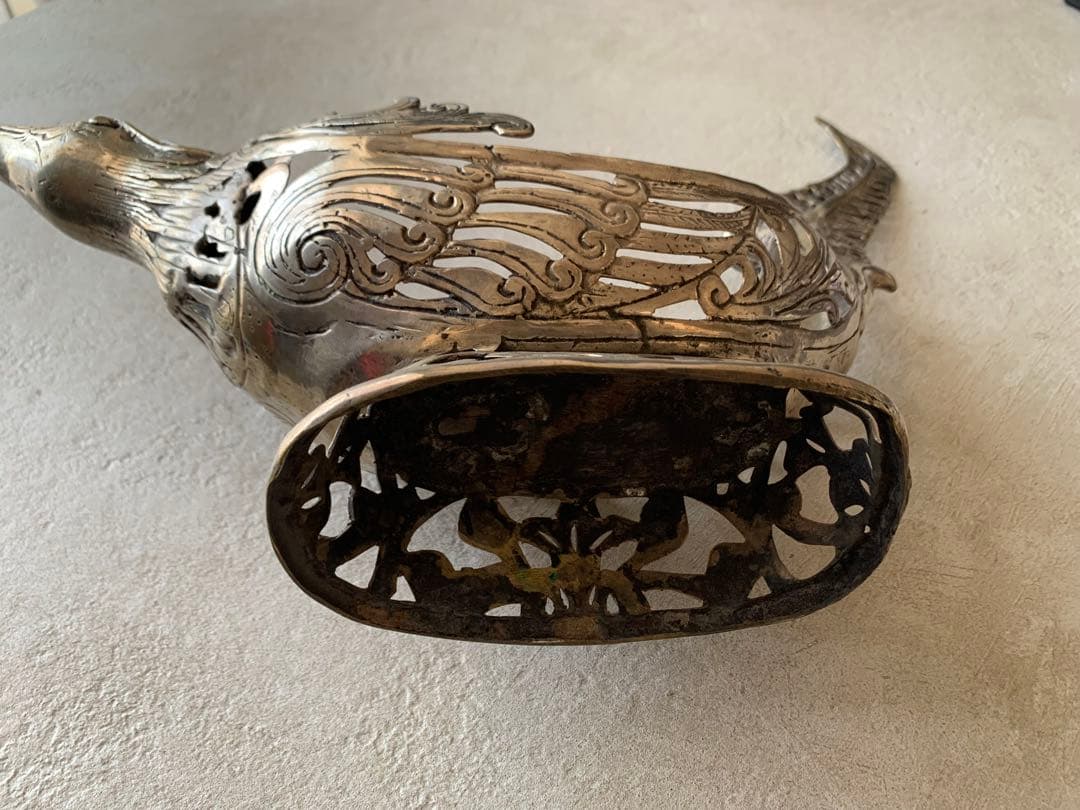 【美品】インドネシア　ガルーダの置物　花器