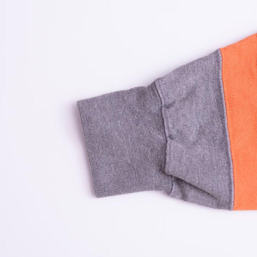 90s オールド GAP ラガーシャツ ボーダー マルチカラー 紺 古着 XL