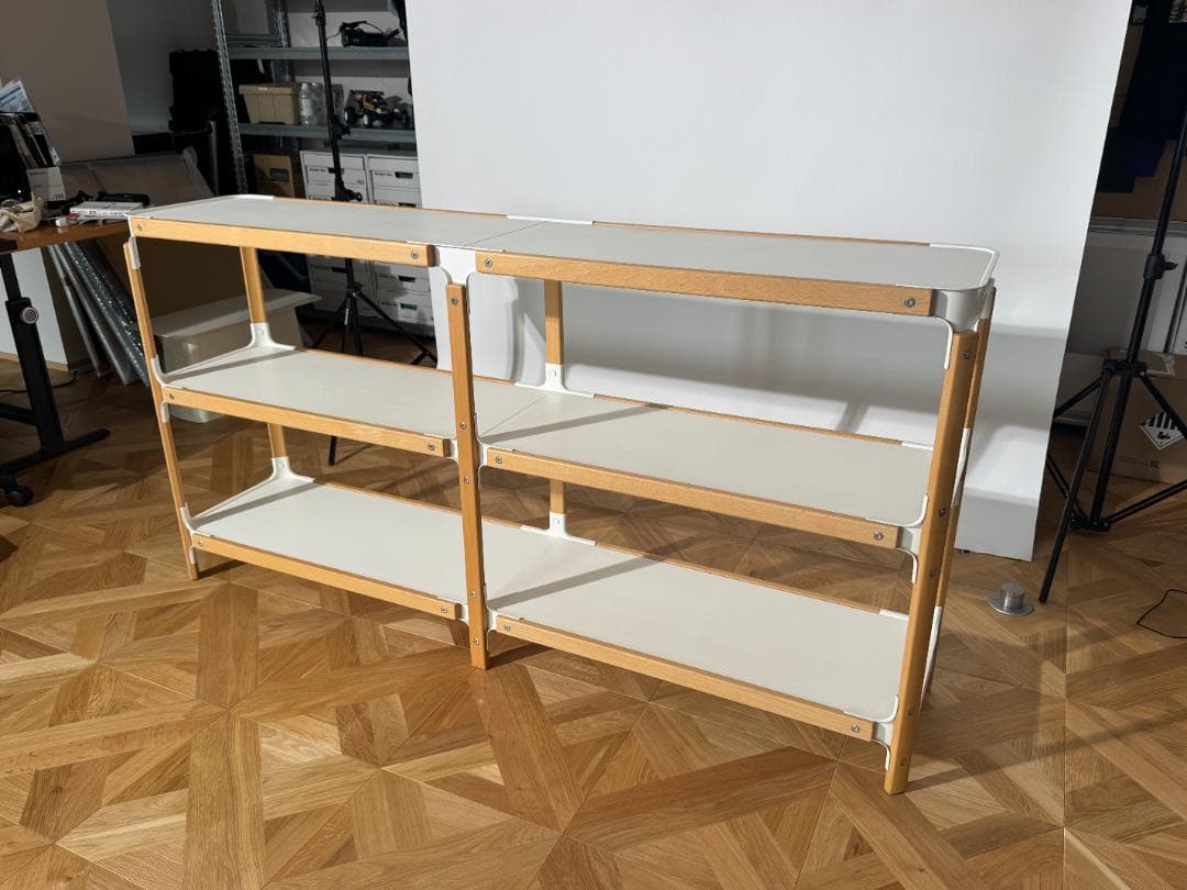 MAGIS スティールウッド シェルビングシステム 2段x2列