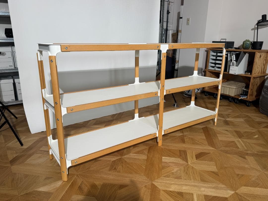 MAGIS スティールウッド シェルビングシステム 2段x2列