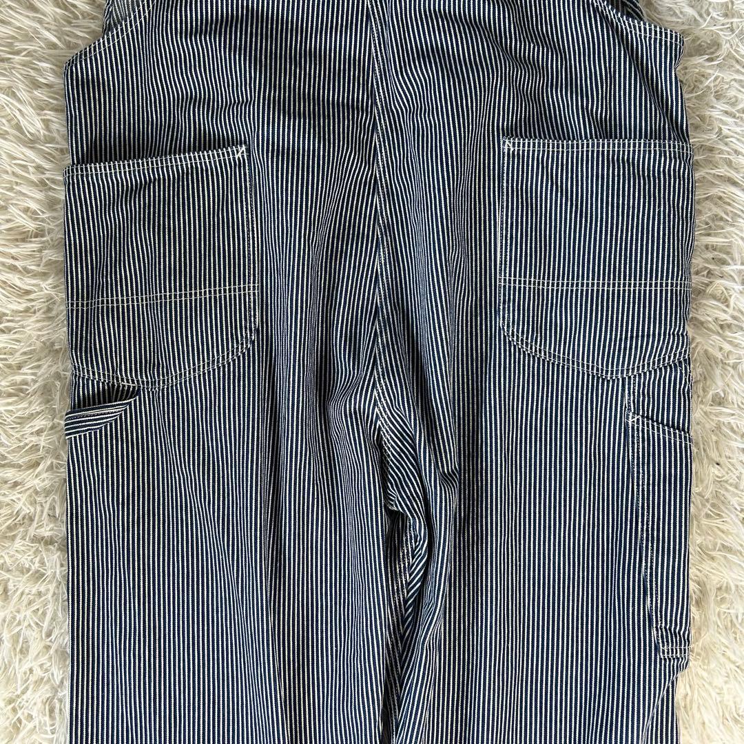 美品　Lee リー　LM7254 ヒッコリー 3L 大きいサイズ オーバーオール