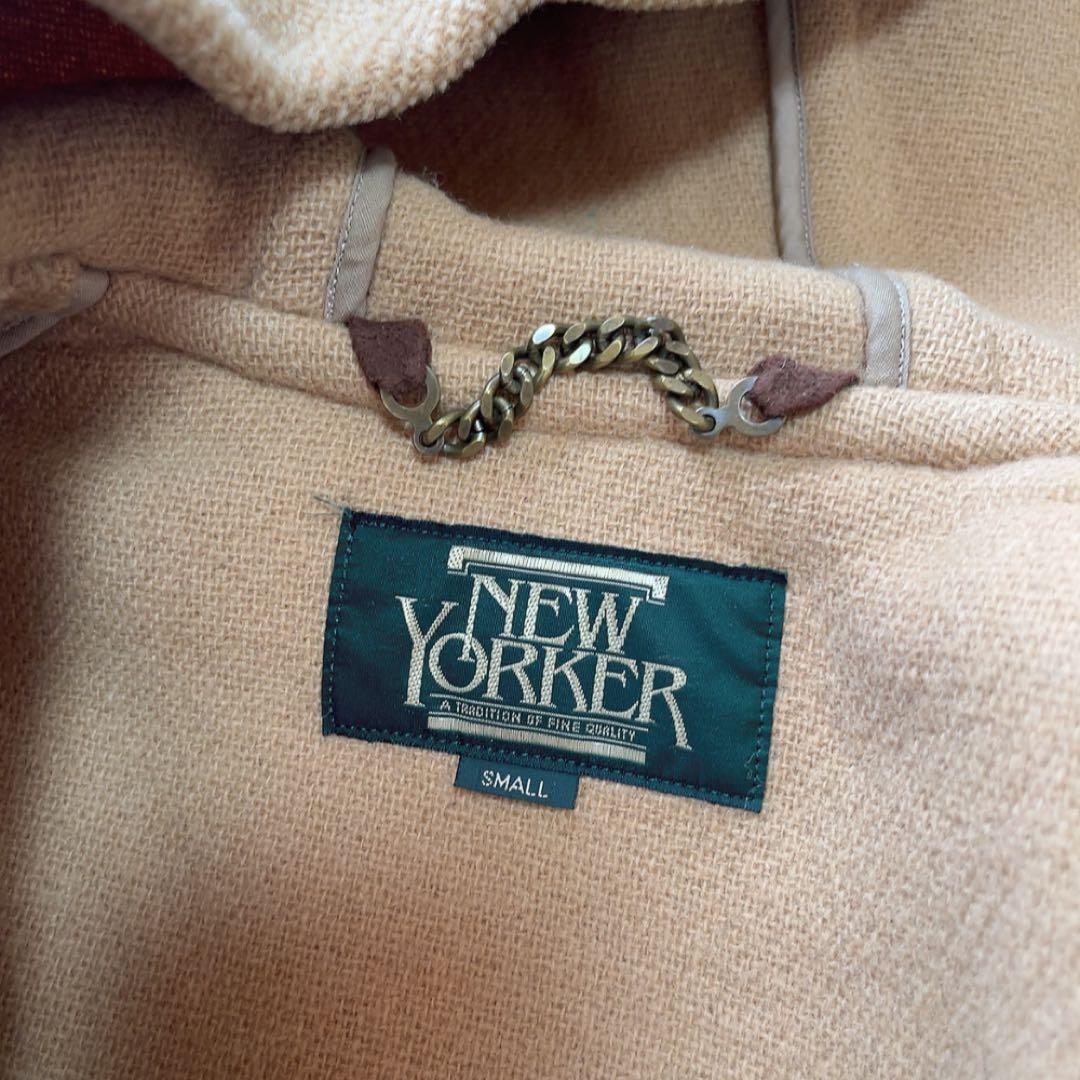 美品NEW YORKER ムーアブルックダッフルコートSサイズ キャメル ウール