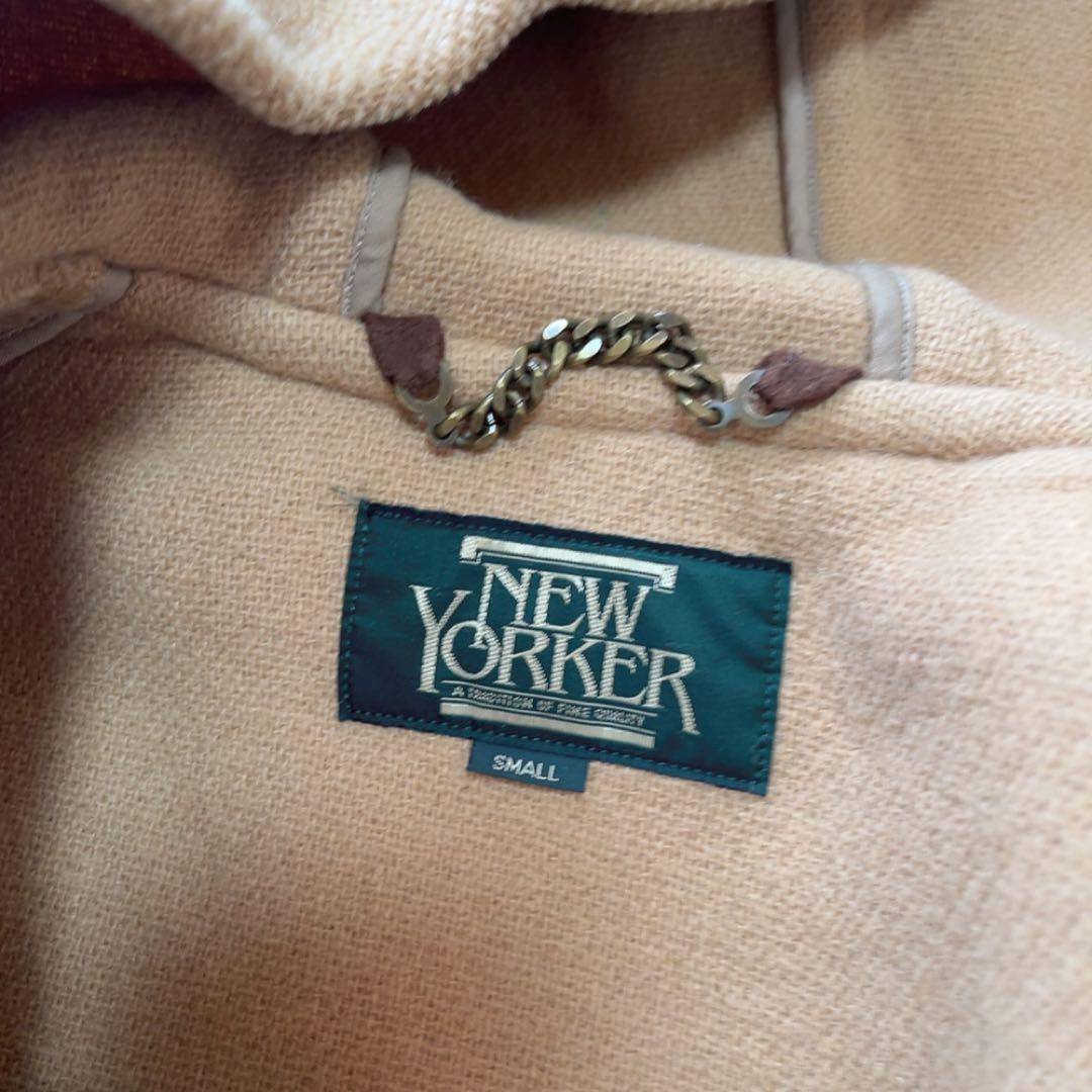 美品NEW YORKER ムーアブルックダッフルコートSサイズ キャメル ウール