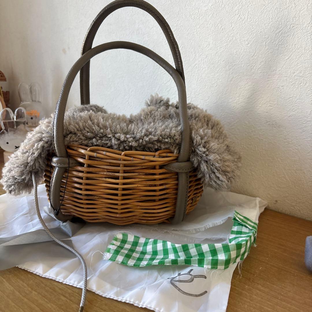 エバゴス　フニュシュリンク　スウィートPバスケット　カシミヤ　グレー