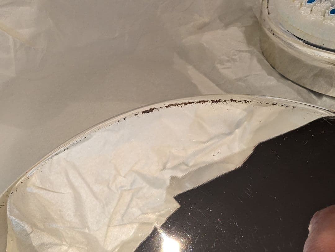 ムラーノガラス　シルバー　小物入れ　銀座WAKO