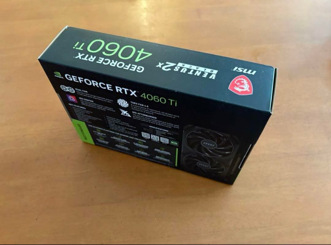 【最終値下げ】MSI GeForce RTX 4060 Ti 16GB
