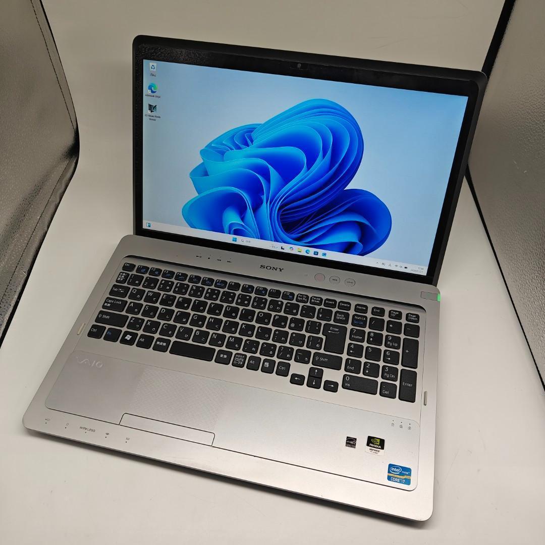 【VAIO】高性能i7 SSD256GB 16GB シルバー 大型ノートPC