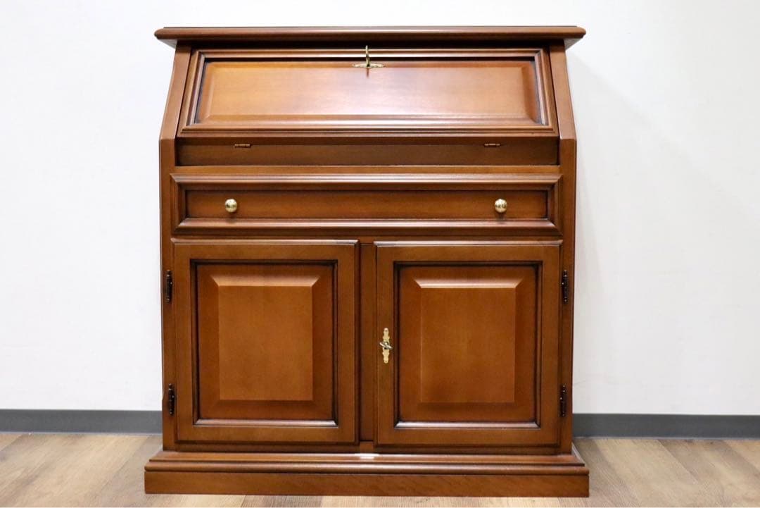 GMGH231○イタリア製 ライティングビューロー 学習机 書斎机 勉強机 キ