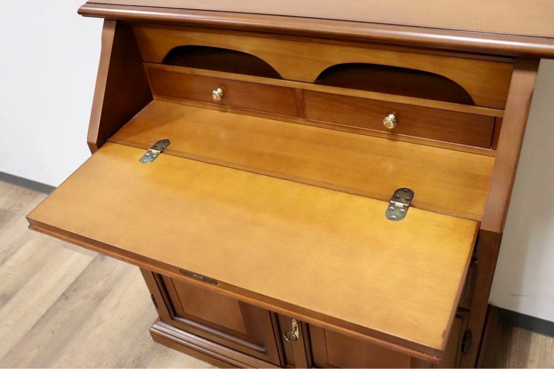 GMGH231○イタリア製 ライティングビューロー 学習机 書斎机 勉強机 キ