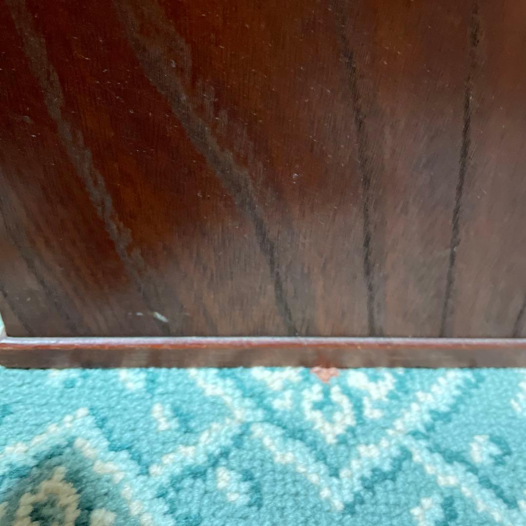 アンティーク和風 折りたたみ文机 3引き出し