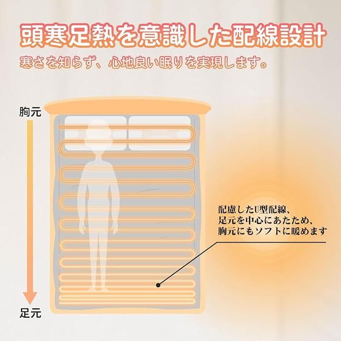 電気毛布 電気ひざ掛け 6段階温度調整 洗濯可 防寒対策 暖房器具 省エネ