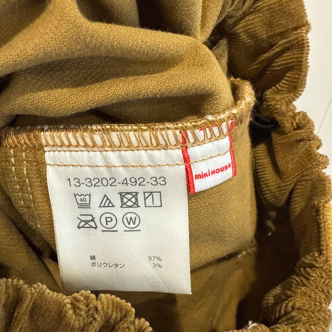 【美品】ミキハウスベア　コーデュロイパンツ　長ズボン 100 秋冬