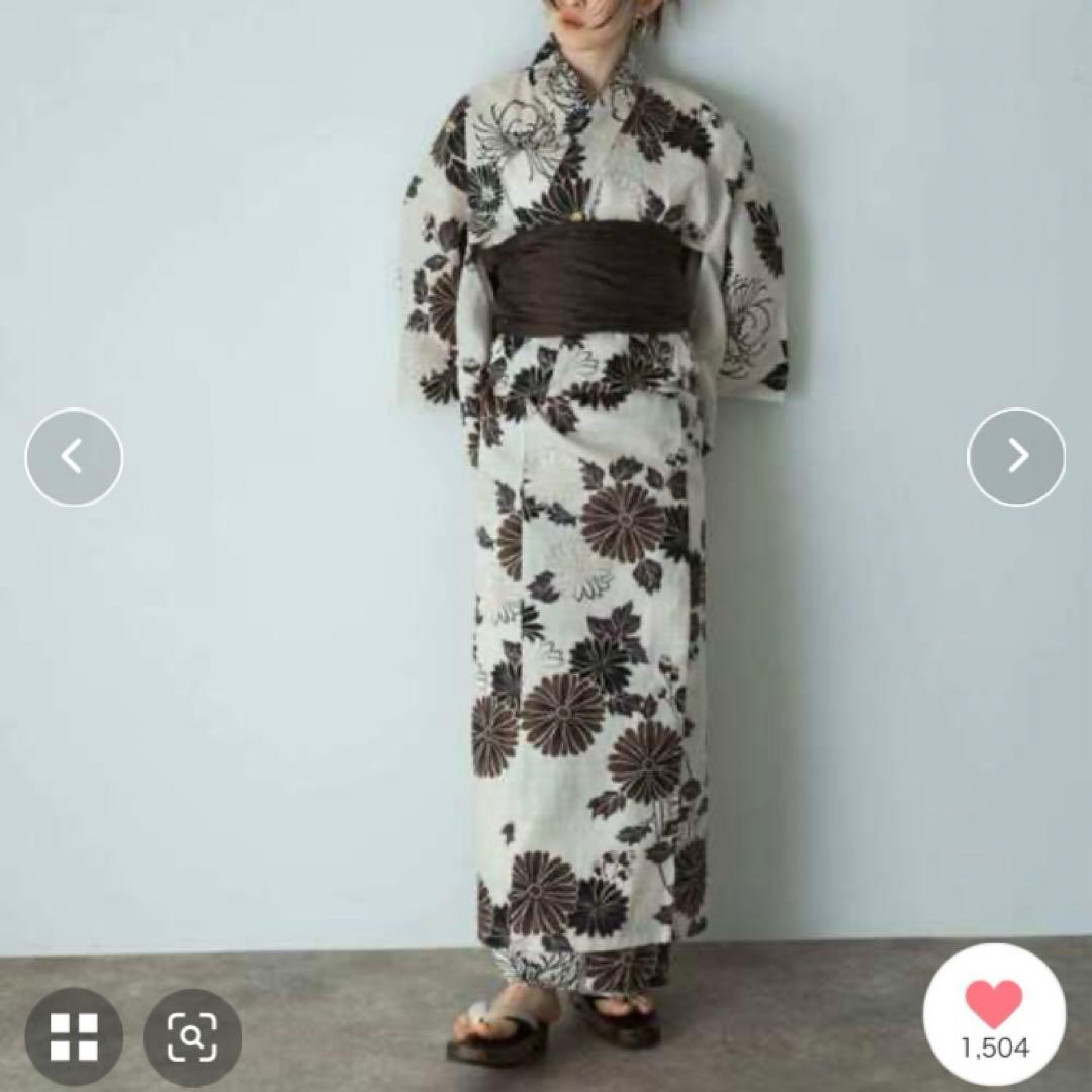 SENSE OF PLACE 浴衣2点セットB（黒梅）