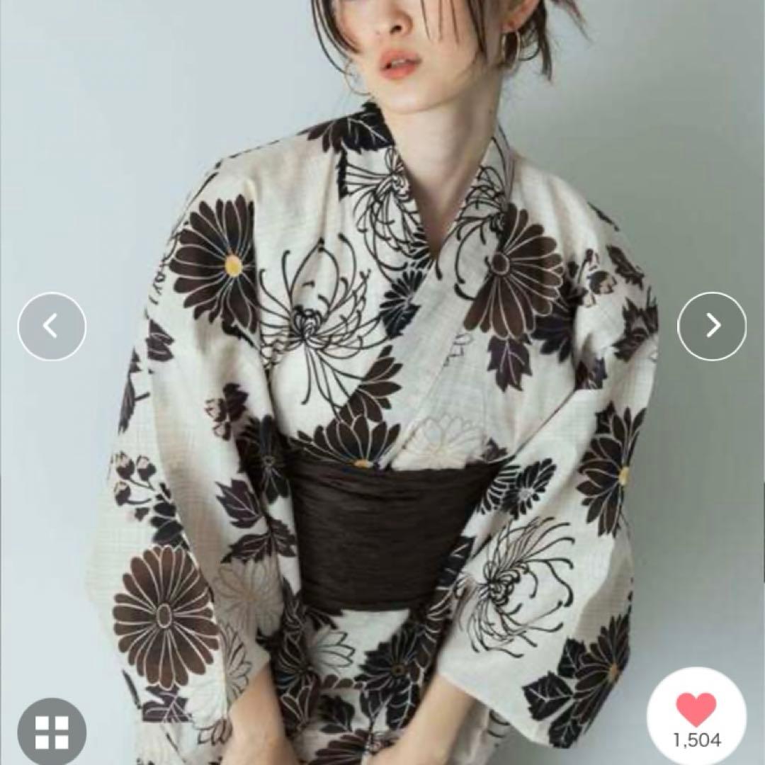 SENSE OF PLACE 浴衣2点セットB（黒梅）